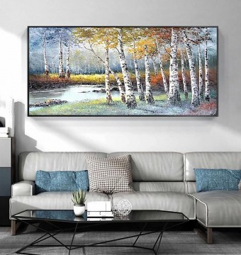 Landscapes Painting - Birch Forest